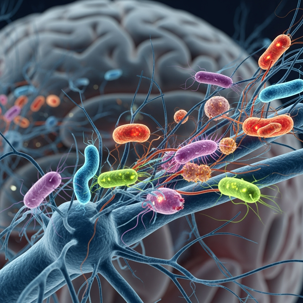 Illustration for: Microbes' Impact on Early Neural Development