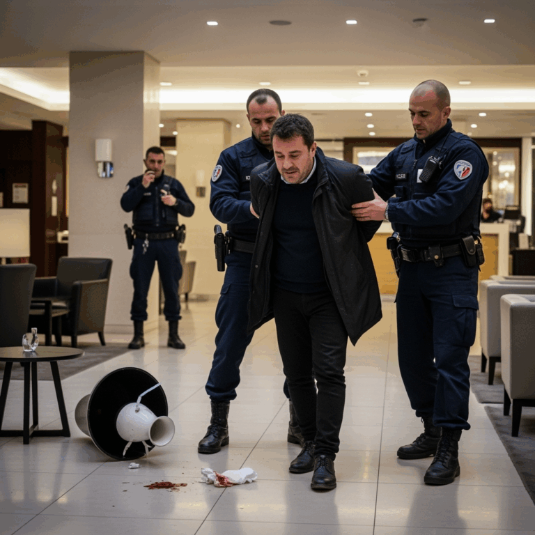 Illustration for: Man Stabs Four in French Hotel, One Critical