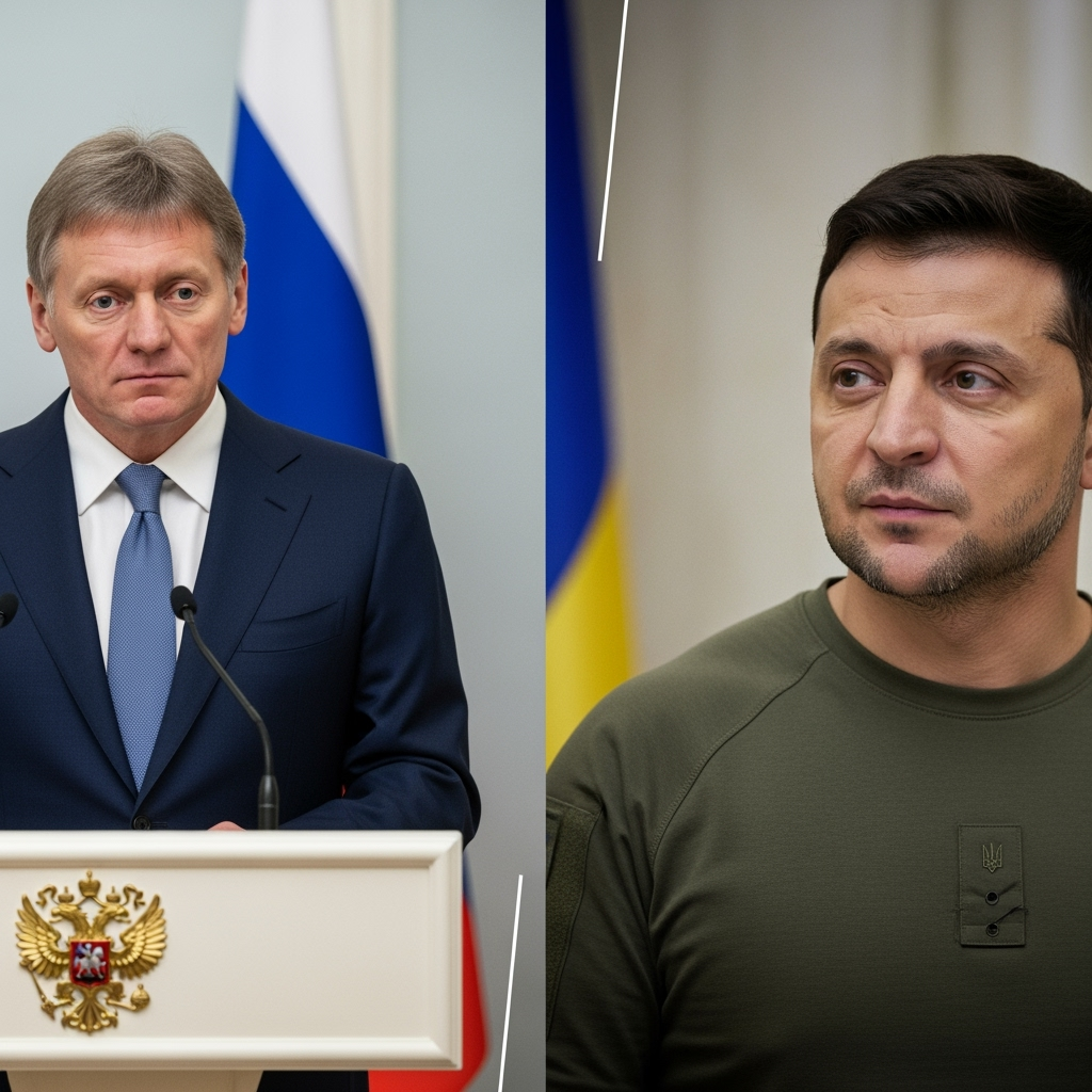 Illustration for: Peskov Invites Zelensky to Moscow for Talks