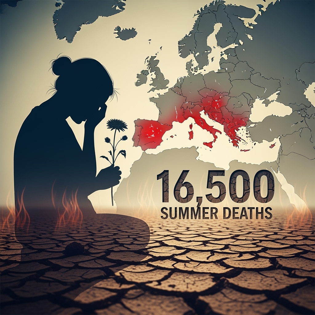 Illustration for: Climate Change Linked to 16,500 Summer Deaths in Europe
