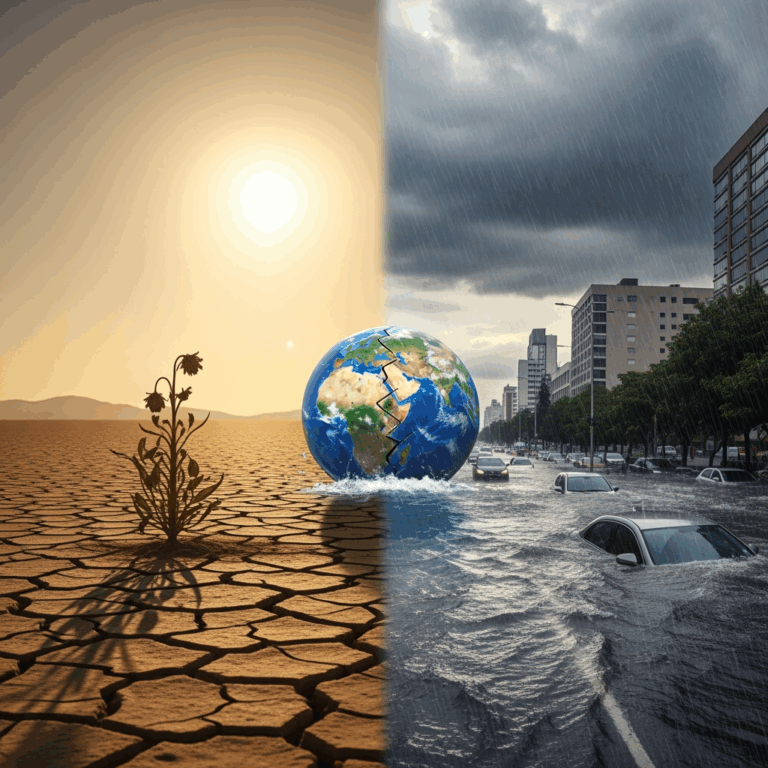Illustration for: UN Warns of Erratic Global Water Cycle