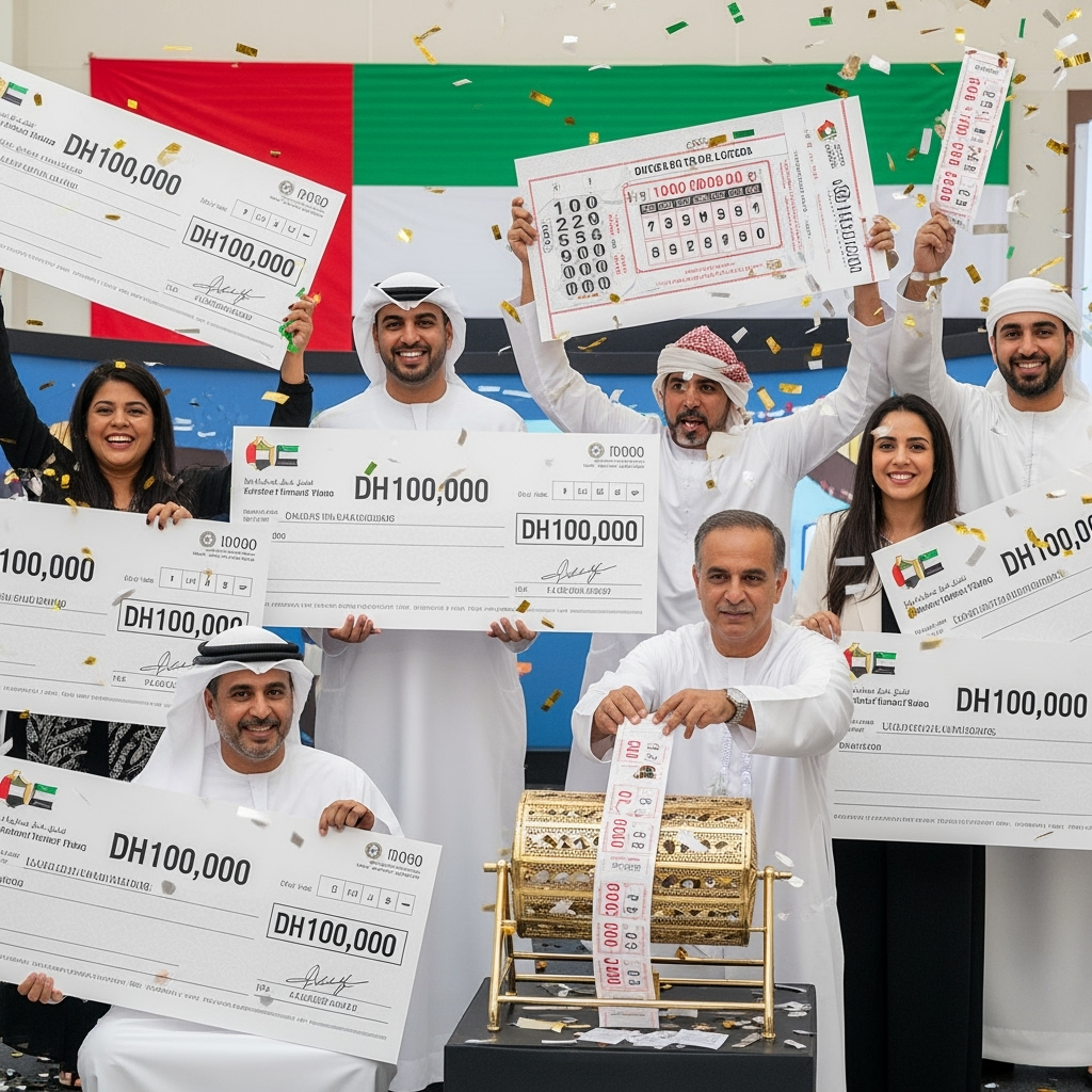 Illustration for: UAE Lottery: 7 Win Dh100,000; Exciting Draw Details