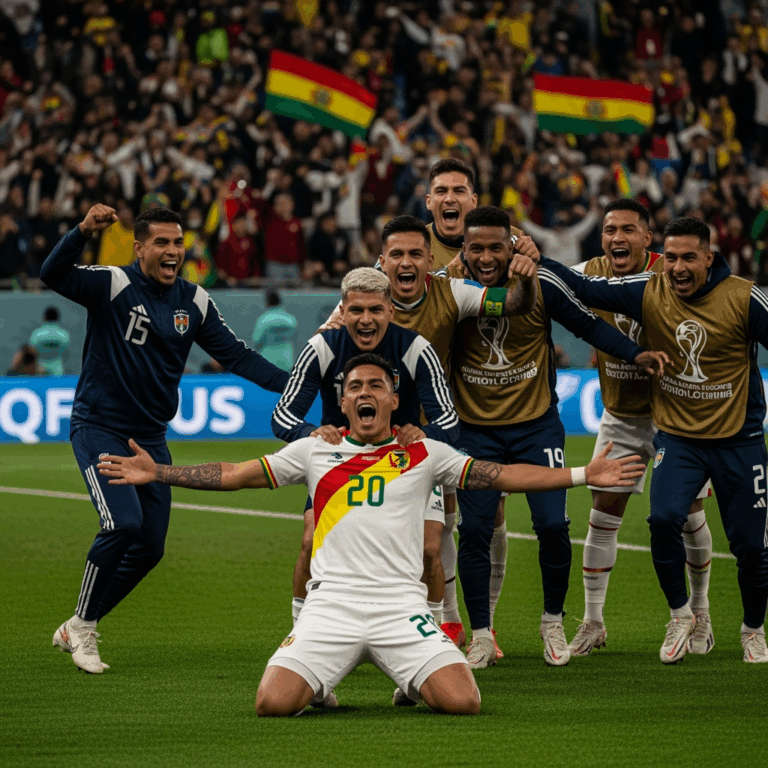 Illustration for: Bolivia Stuns Brazil, Secures World Cup Playoff Spot