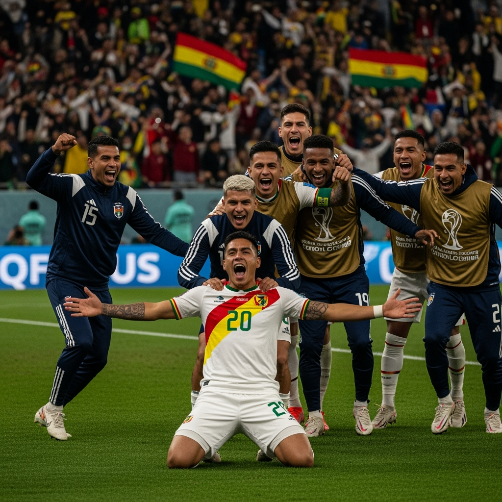 Illustration for: Bolivia Stuns Brazil, Secures World Cup Playoff Spot