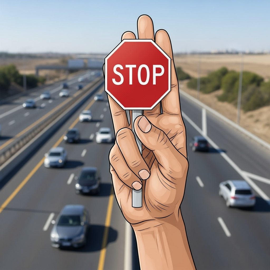 Illustration for: Abu Dhabi Police Warns: Ensure Road is Clear