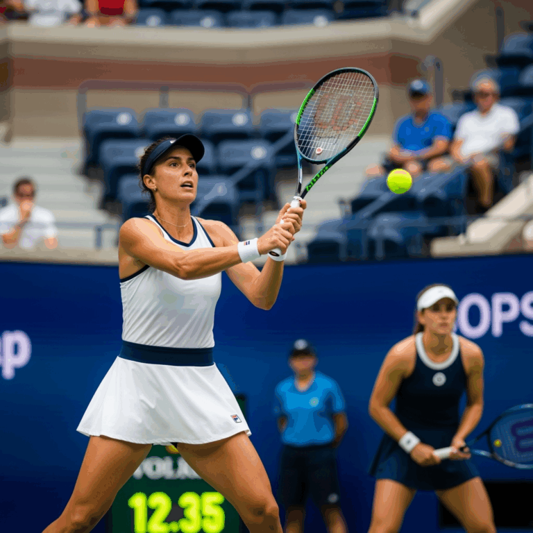 Illustration for: Pegula Advances to US Open Semifinal with Win Over Krejcikova