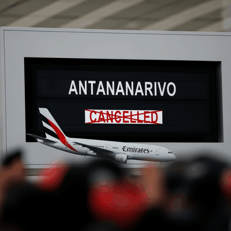 Illustration for: Emirates Cancels Antananarivo Flights Amid Unrest
