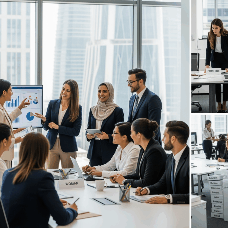 Illustration for: Gender Diversity in GCC Workforce: Progress and Challenges