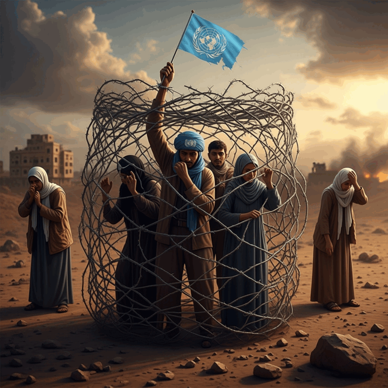 Illustration for: UN Condemns Detention of Staff in Yemen