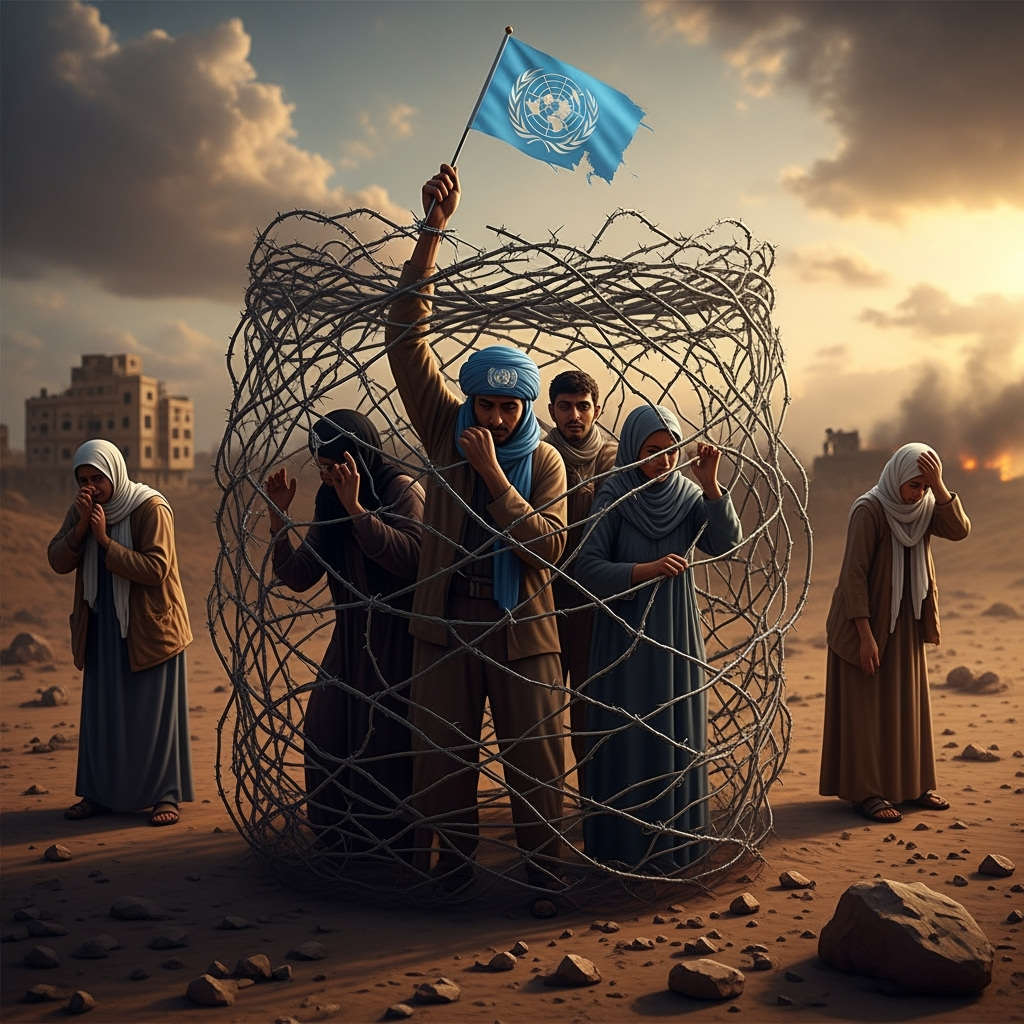 Illustration for: UN Condemns Detention of Staff in Yemen