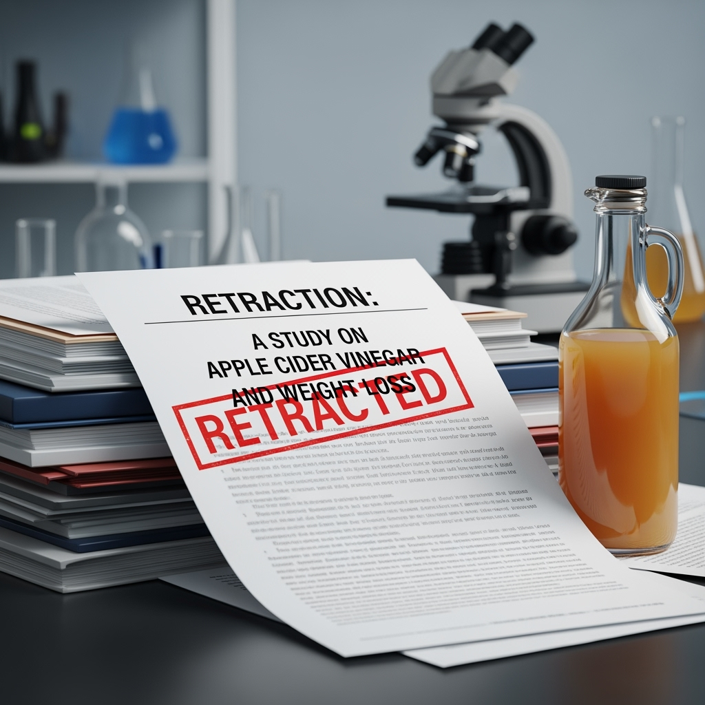 Illustration for: Apple Cider Vinegar Weight Loss Study Retracted