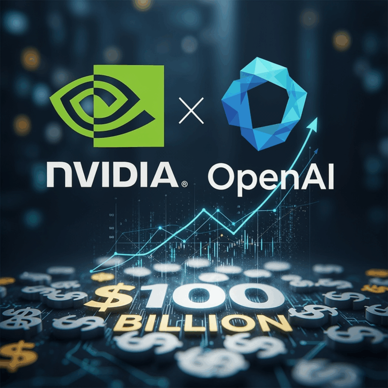 Illustration for: Nvidia to Invest $100B in OpenAI for AI Growth