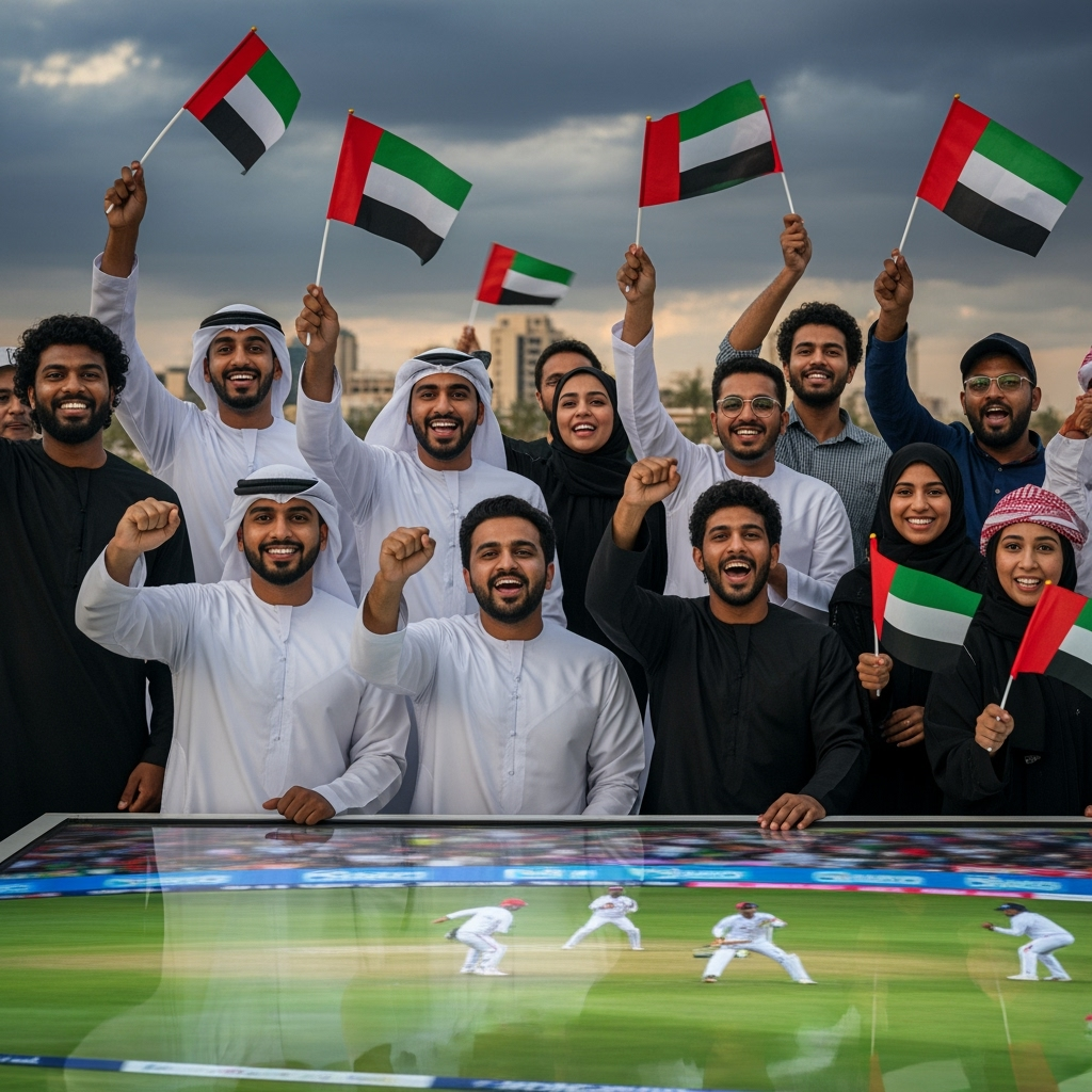 Illustration for: UAE's Unity Shines in Asia Cup Amid Tensions