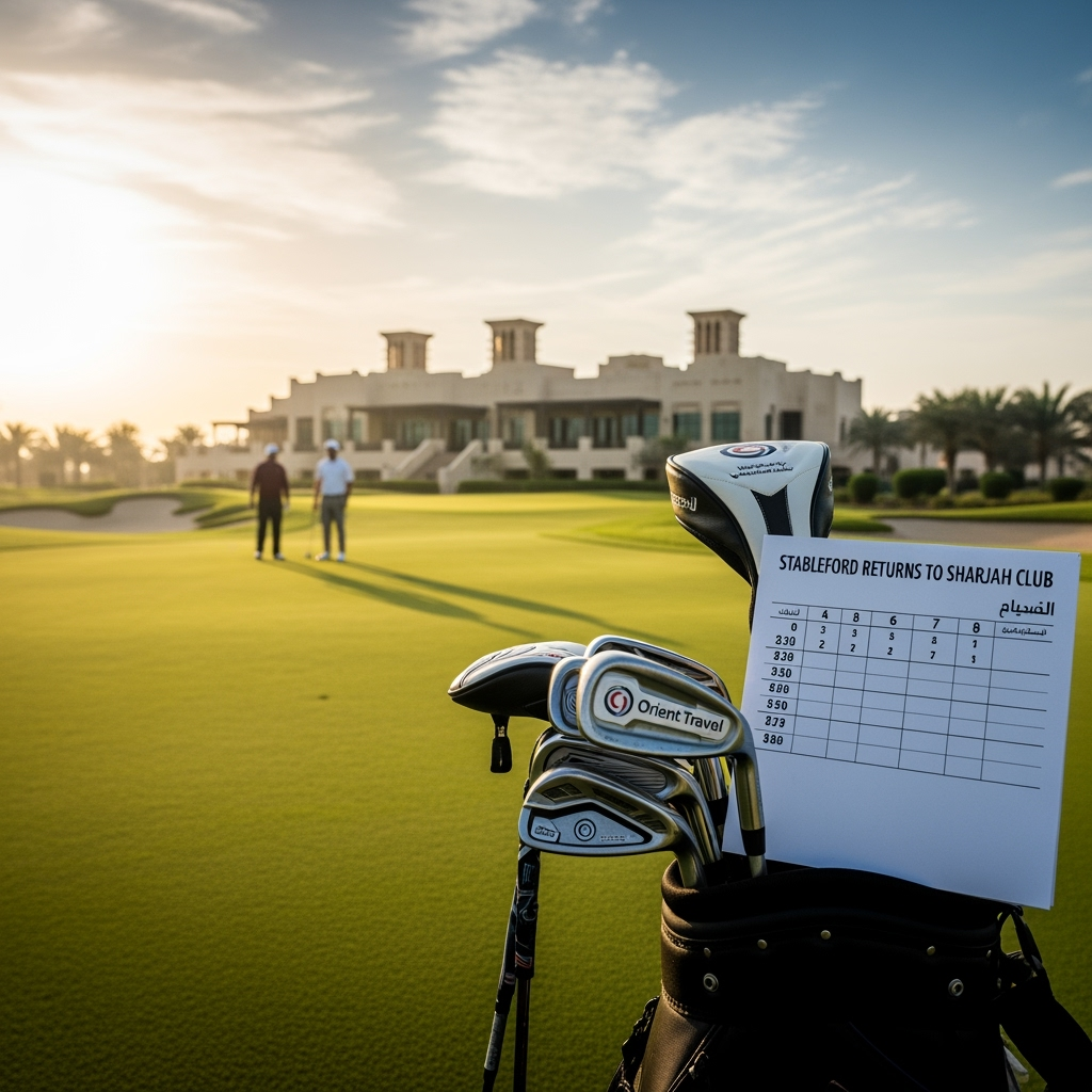 Illustration for: Orient Travel Stableford Returns to Sharjah Club