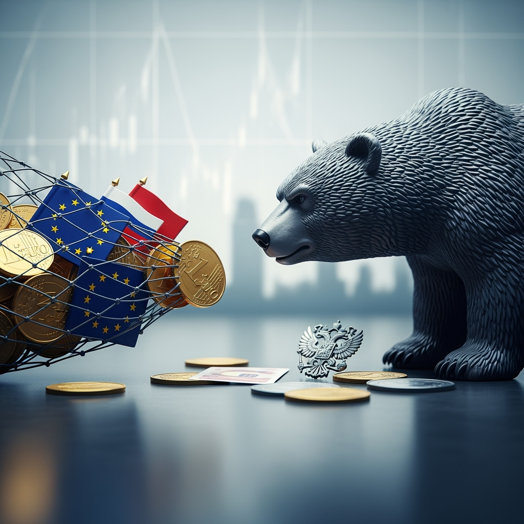 Illustration for: Russia Responds to EU Asset Seizure