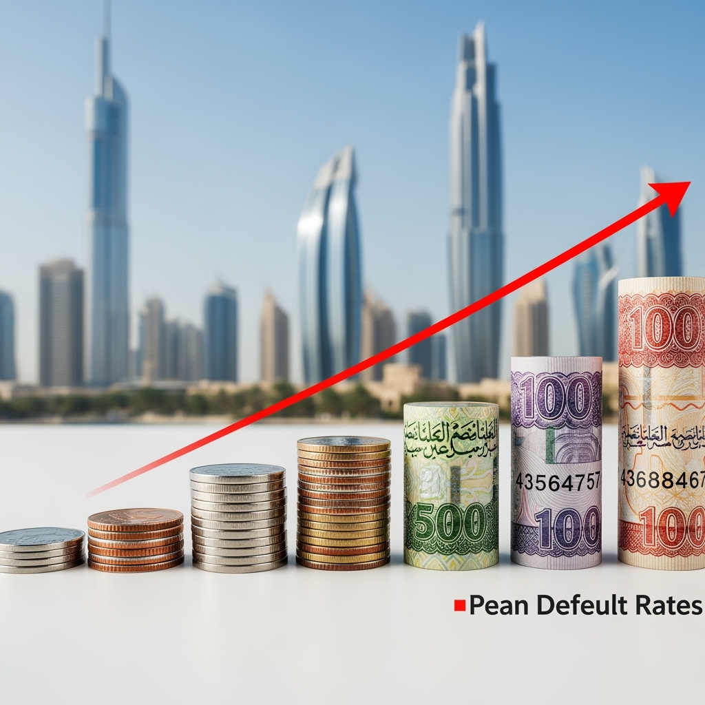 Illustration for: UAE Banks' Loan Defaults Halve Post-Pandemic