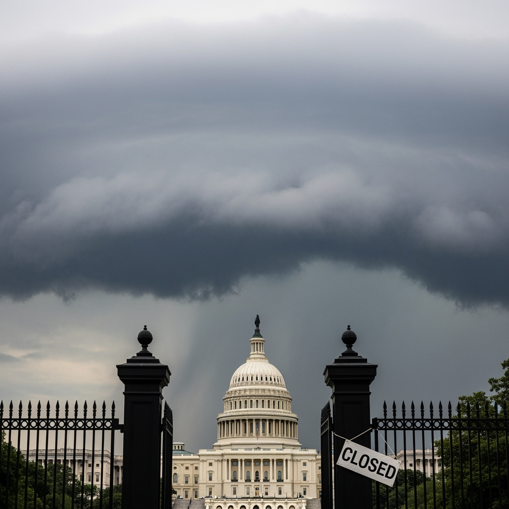 Illustration for: Potential U.S. Government Shutdown Looms