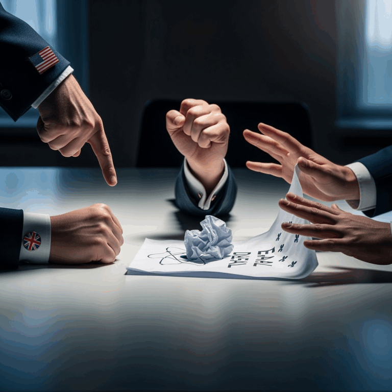 Illustration for: US, UK, France Aim to End Iran Nuclear Deal