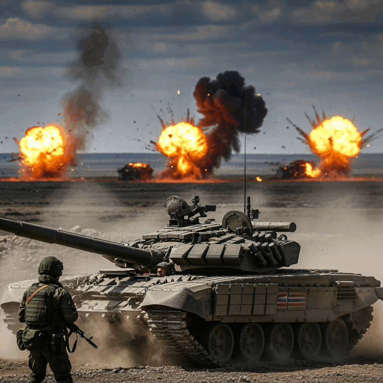 Illustration for: Russian Forces Destroy Hostile Targets