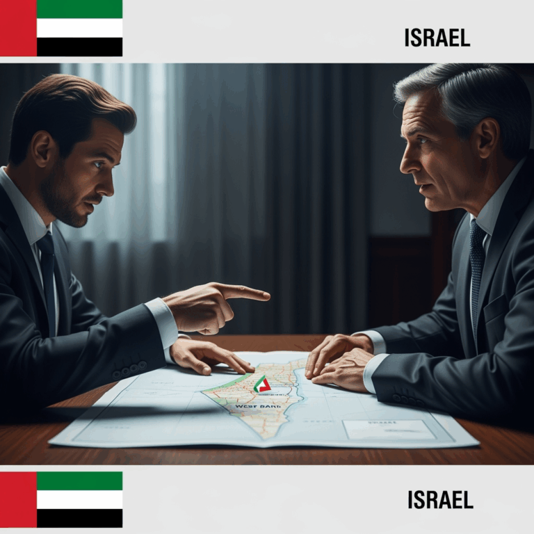 Illustration for: الإمارات تحذر إسرائيل بشأن ضم الضفة الغربية