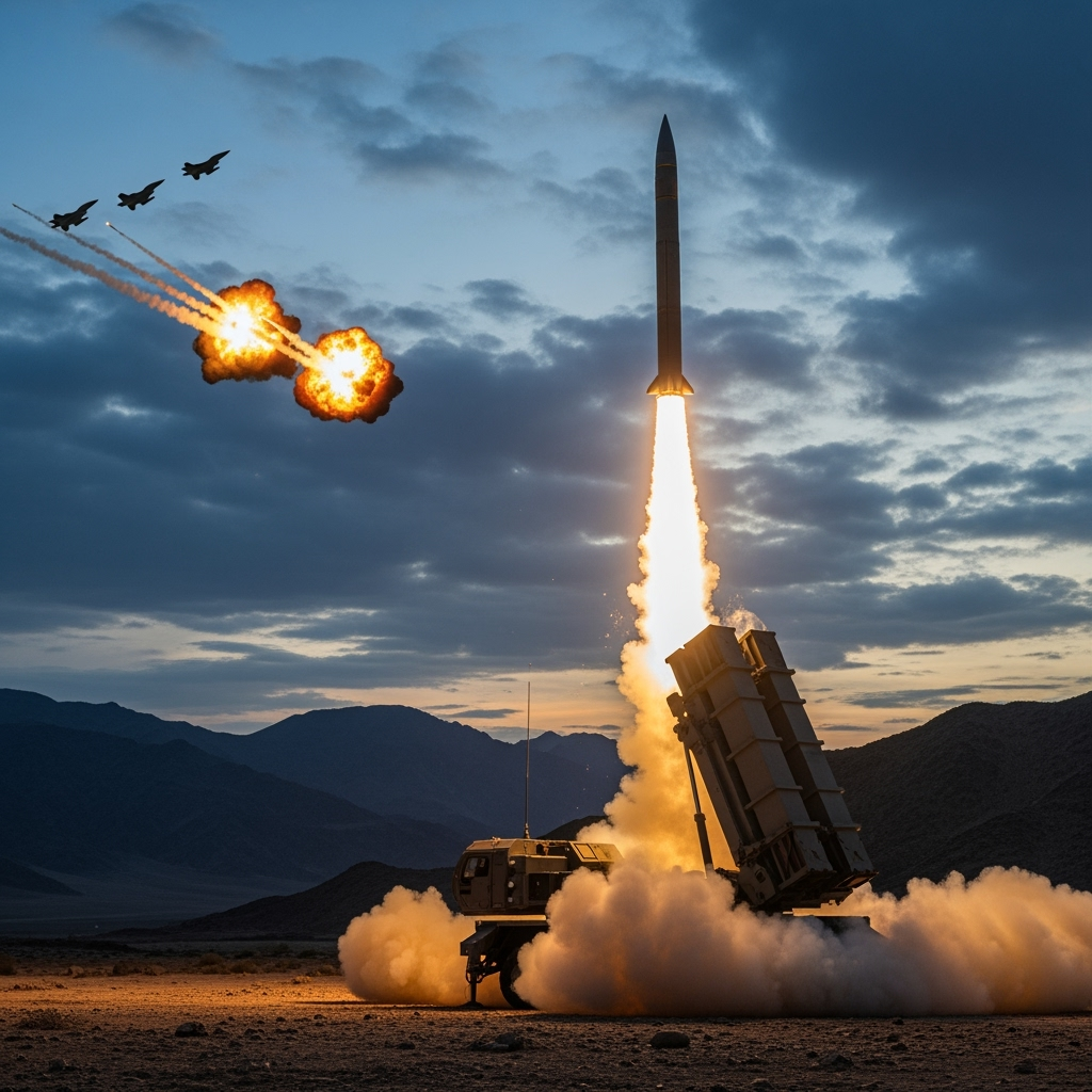 Illustration for: Yemeni Air Defense Thwarts Israeli Airstrikes