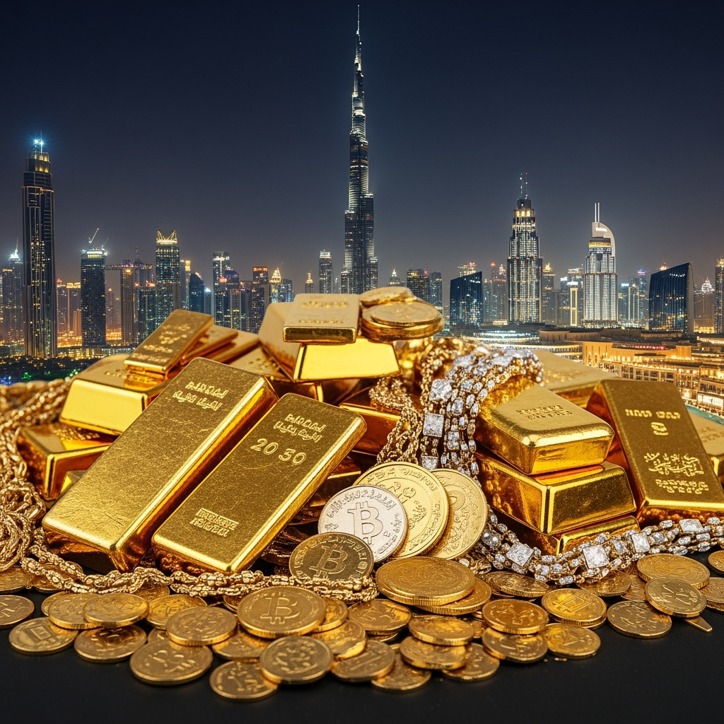 Illustration for: Gold Prices in Dubai Hit Record Highs