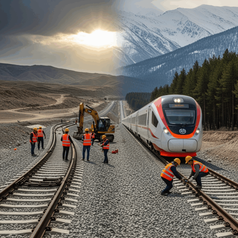 Illustration for: Iran-Russia Railway Project Progress