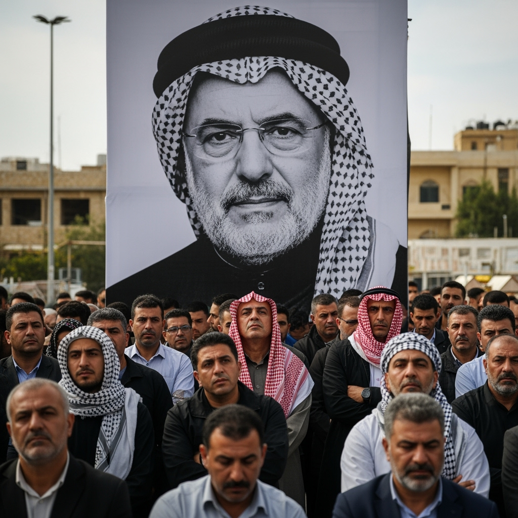 Illustration for: Hezbollah Commemorates Nasrallah Amid Tensions
