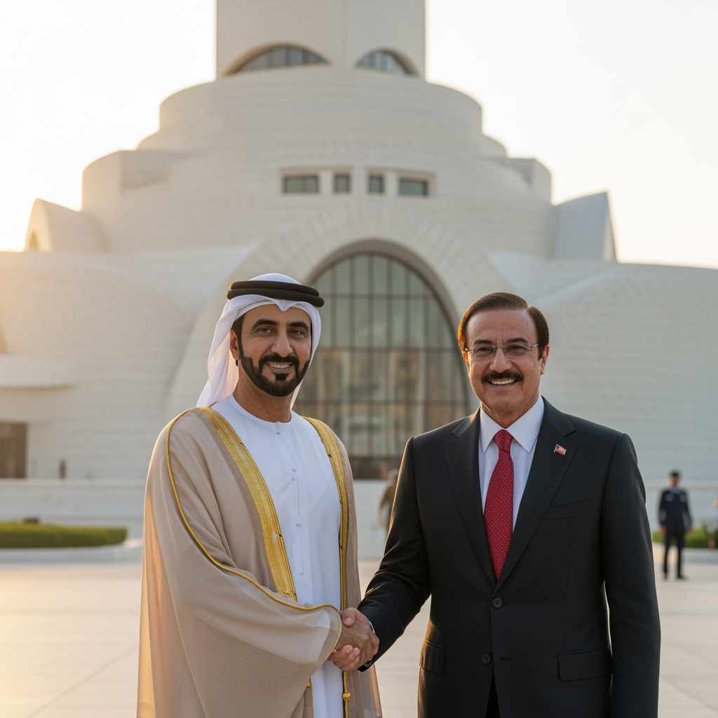 Illustration for: UAE President Visits Bahrain Amid Regional Tensions