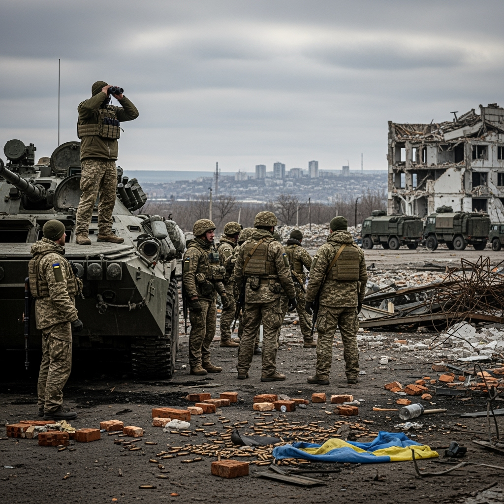 Illustration for: Liberation of Kirovsk Nears Completion in Donetsk