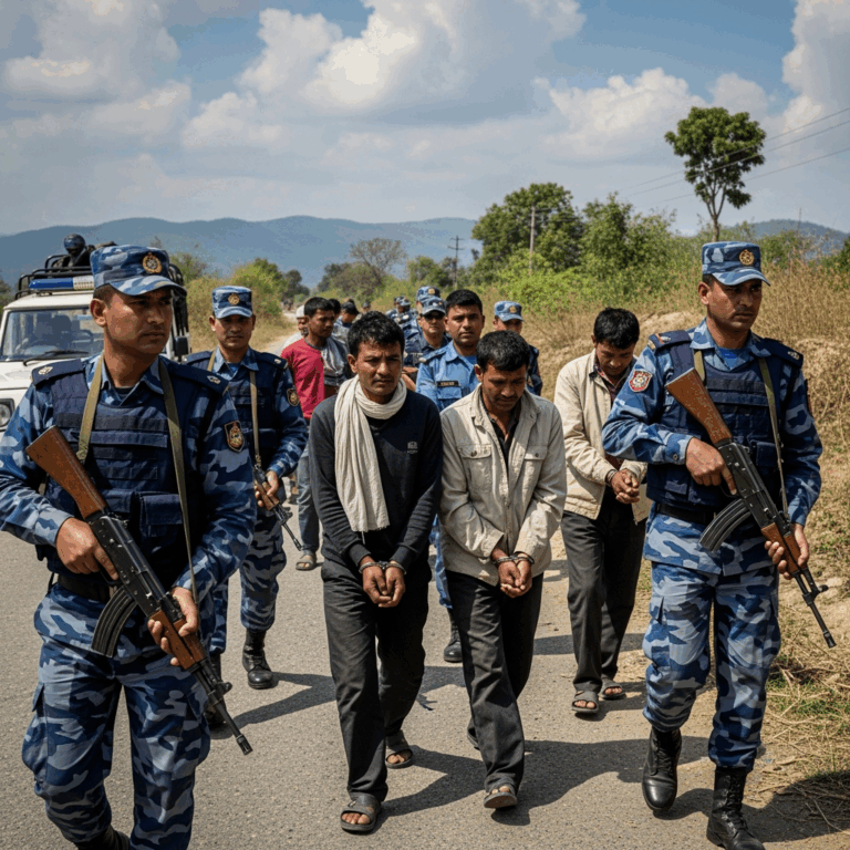Illustration for: Nepal Recaptures 200 Prisoners After Mass Jailbreak