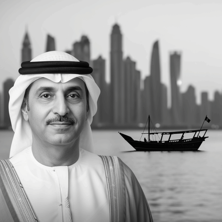 Illustration for: وفاة حسين خنساهب: رائد الأعمال الإماراتي