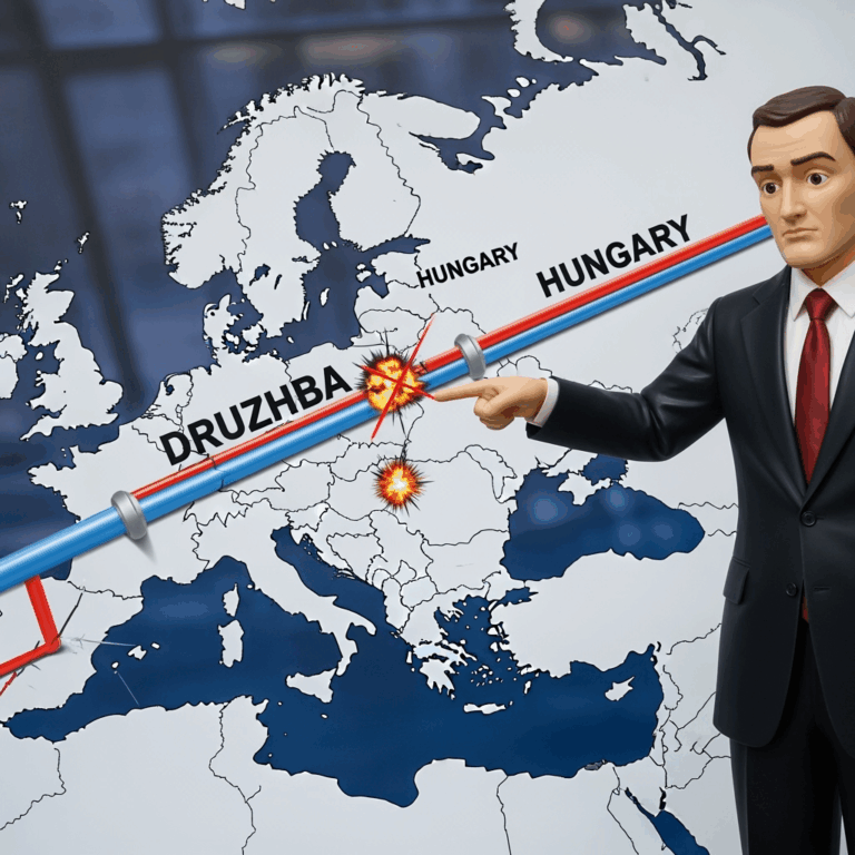 Illustration for: Hungary Criticizes Attacks on Druzhba Pipeline