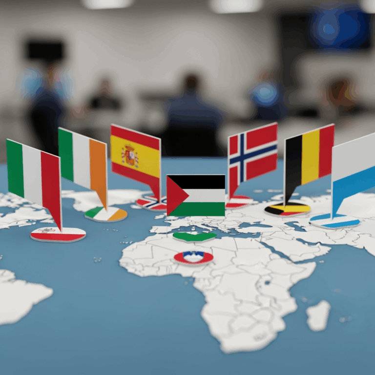 Illustration for: Seven Countries to Recognize Palestinian State