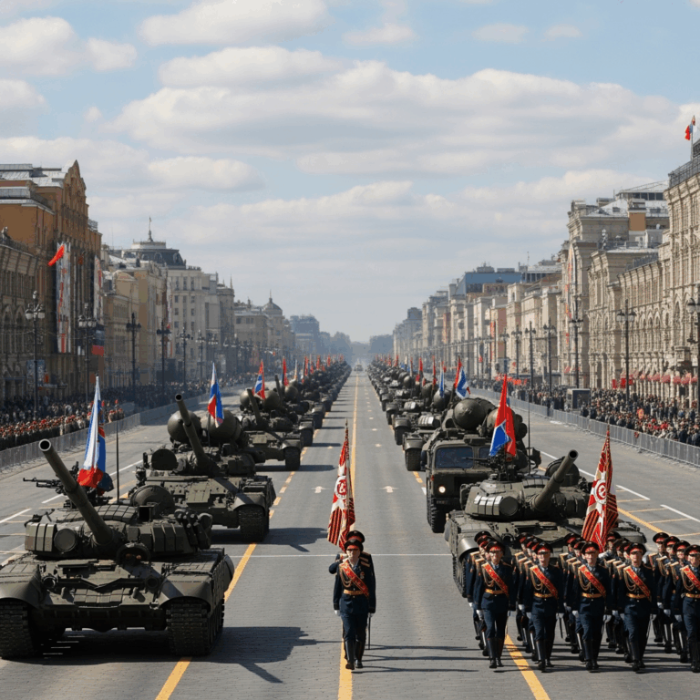 Illustration for: Victory Day Parade: A Showcase of Strength