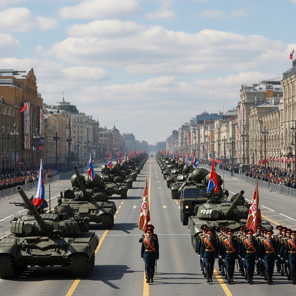 Illustration for: Victory Day Parade: A Showcase of Strength