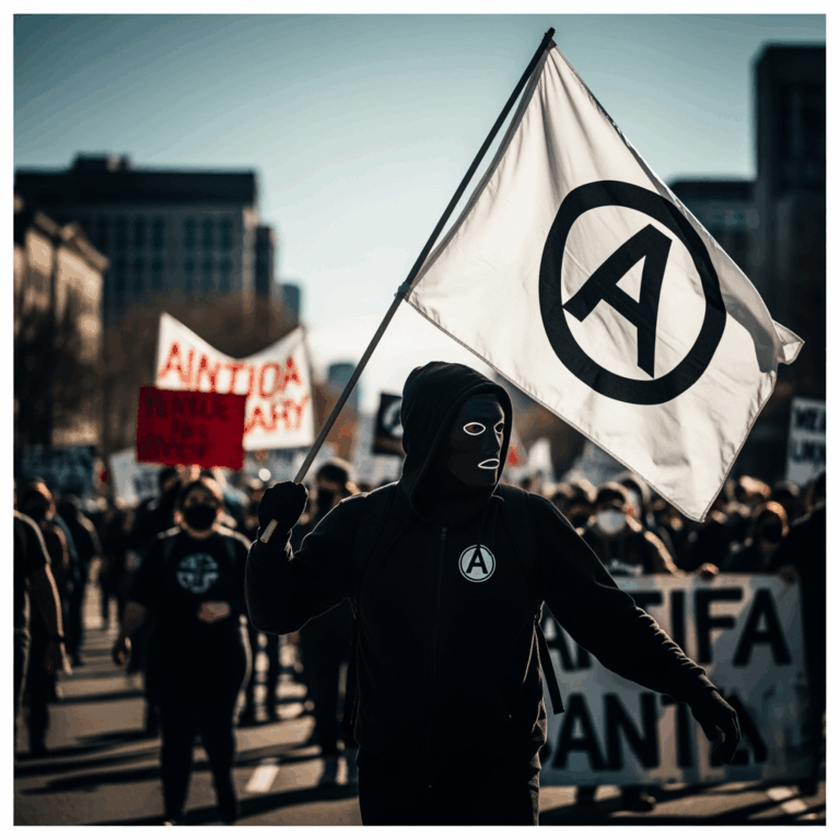 Illustration for: Antifa Movement and Rising Concerns