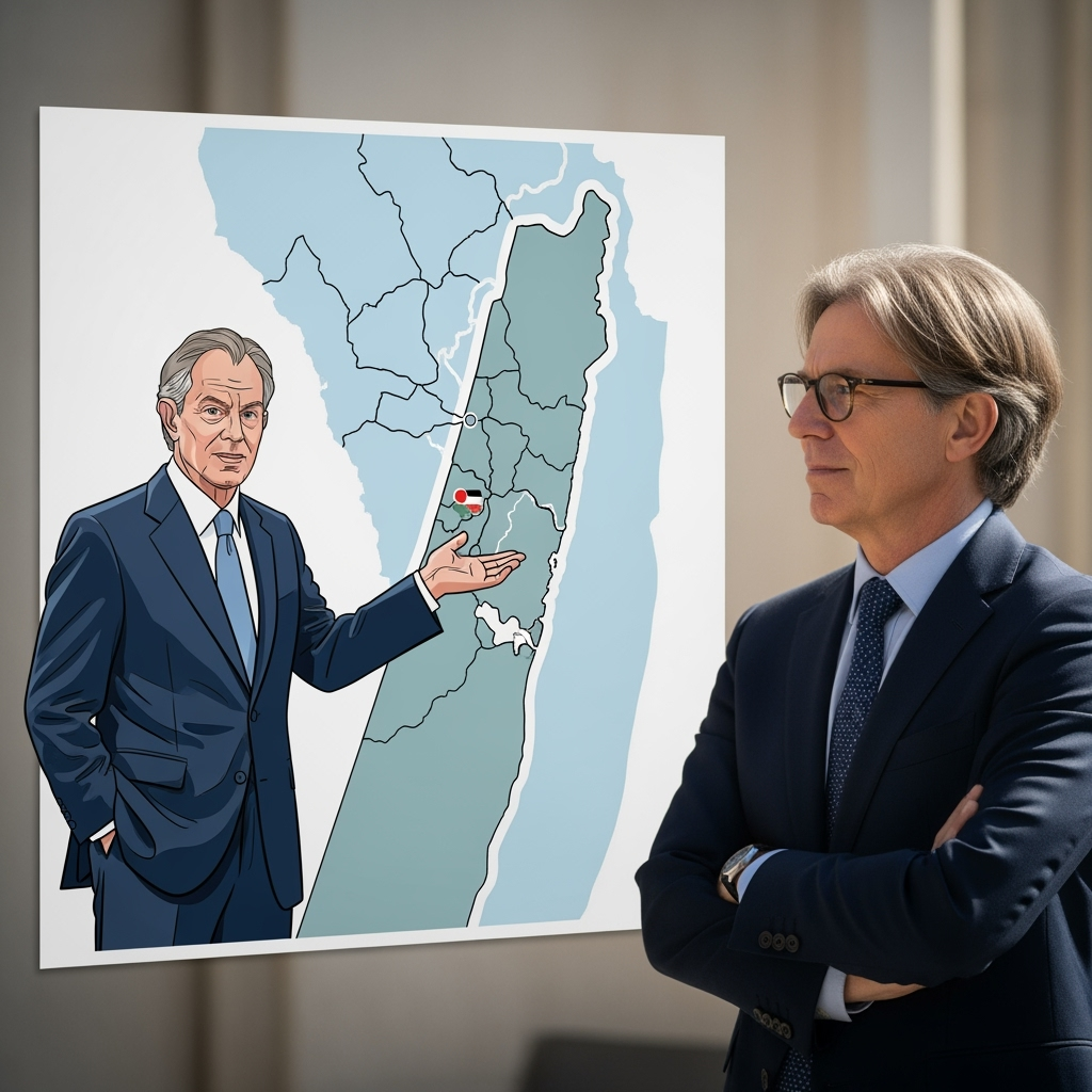 Illustration for: Tony Blair's Proposed Role in Gaza Management