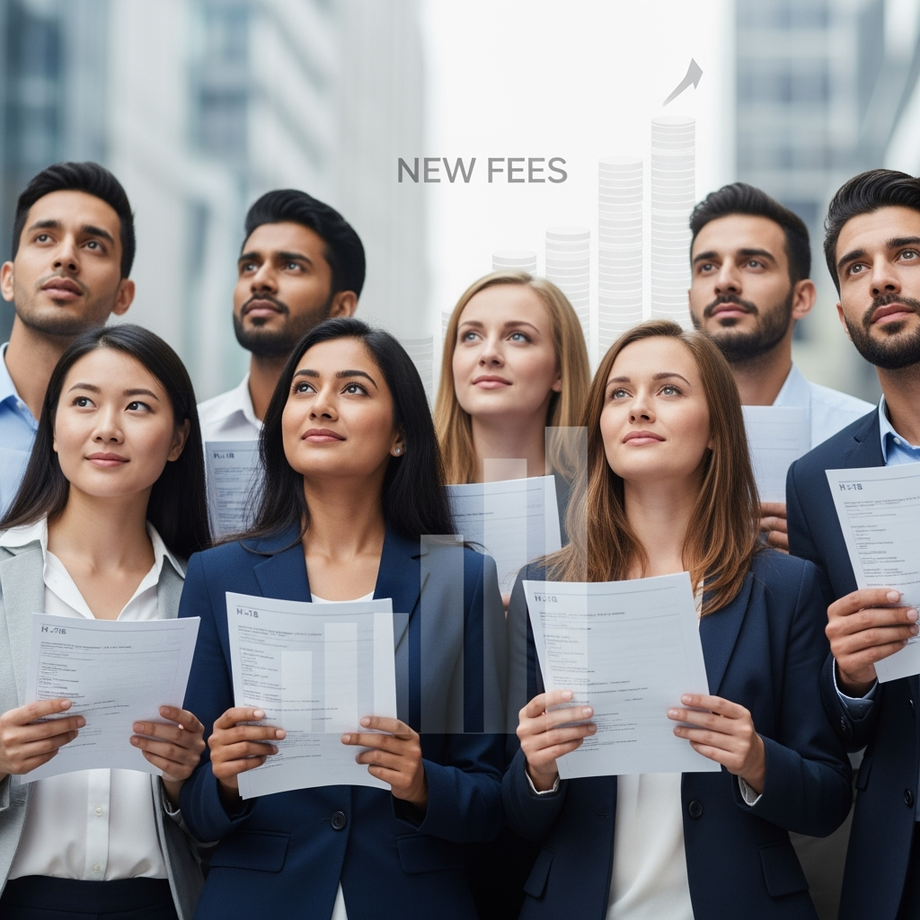 Illustration for: Relief for Current H-1B Visa Holders Amid New Fee