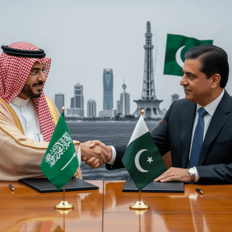 Illustration for: Saudi-Pakistan Strategic Defense Agreement Signed