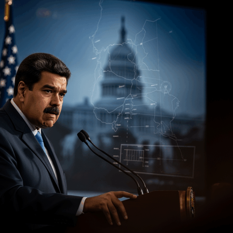 Illustration for: Maduro Warns of US Plans and Rising Tensions