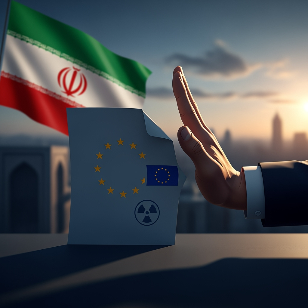 Illustration for: Iran Rejects European Conditions on Nuclear Deal