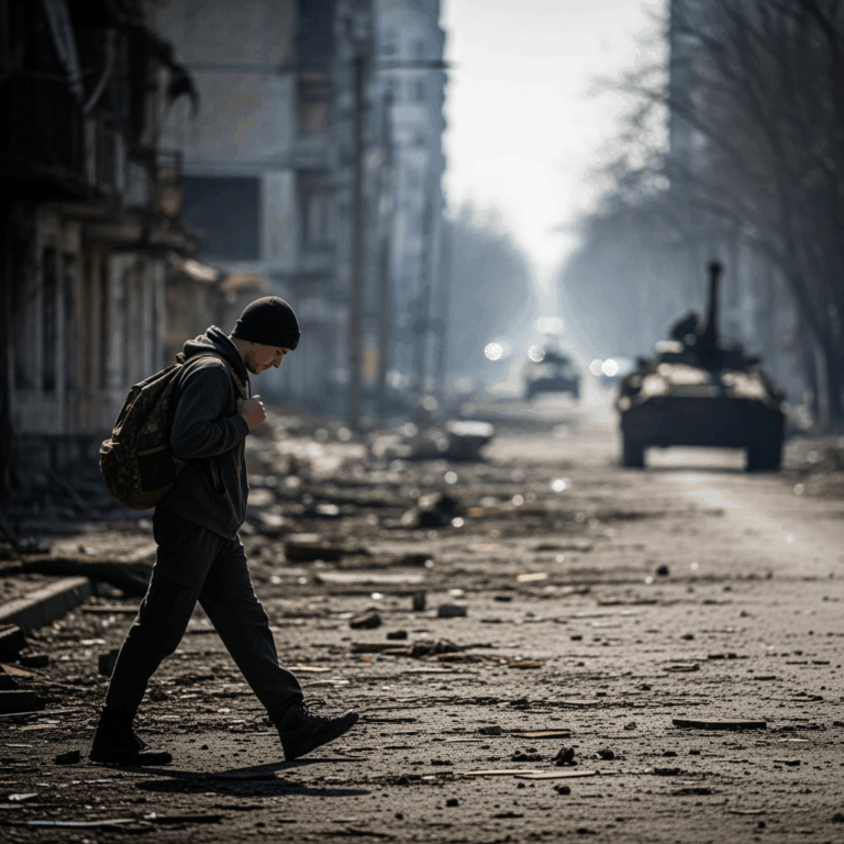 Illustration for: Forced Conscription Concerns in Ukraine