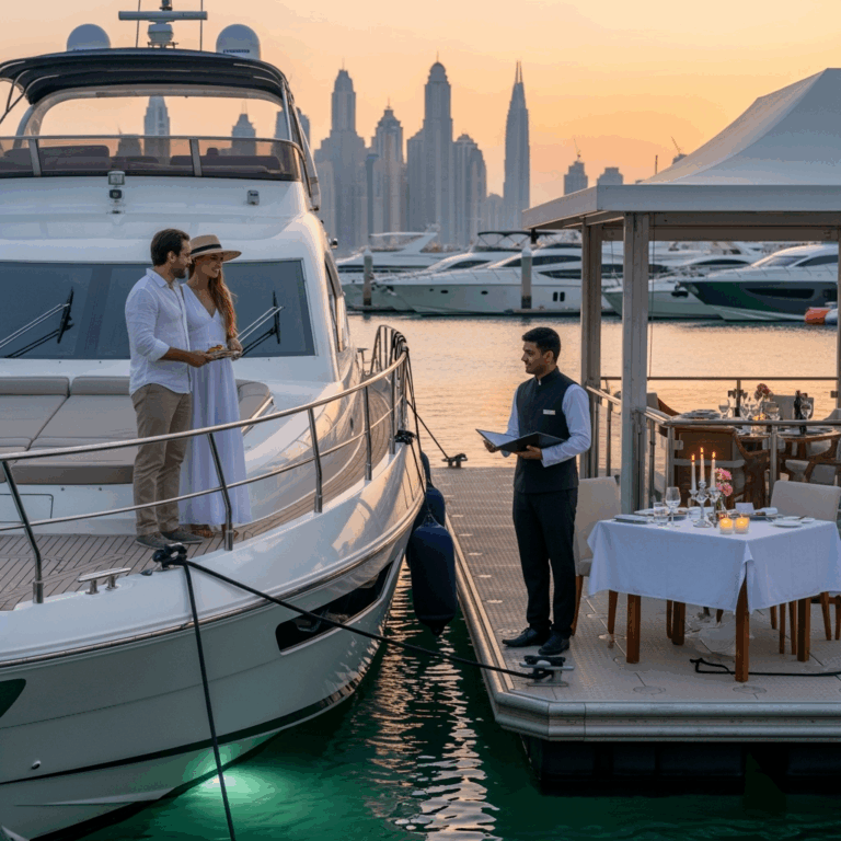 Illustration for: Dubai's 'Dock and Dine' Transforms Yachting Experience