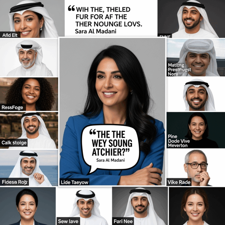 Illustration for: Sara Al Madani's Quote Sparks Global Meme Trend