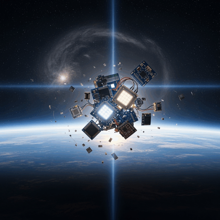 Illustration for: Sensitivity of Miniaturized Electronics in Space
