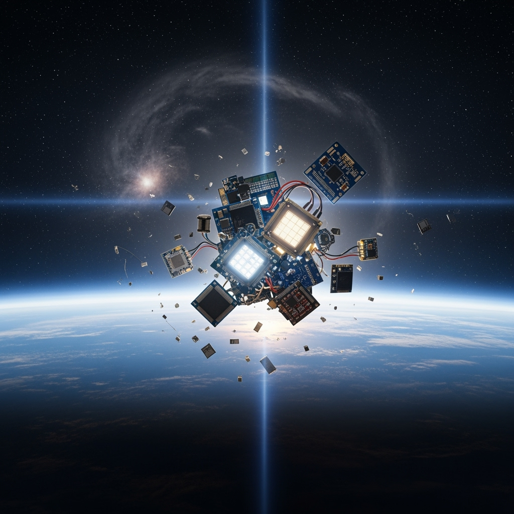 Illustration for: Sensitivity of Miniaturized Electronics in Space