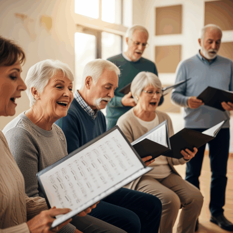 Illustration for: Choral Singing Benefits for Seniors