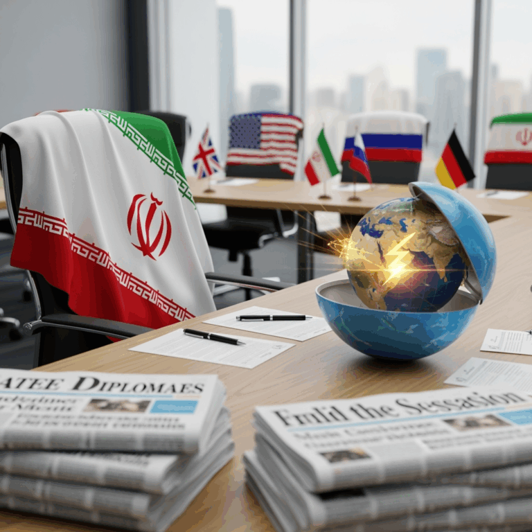 Illustration for: Iran Nuclear Talks and International Relations