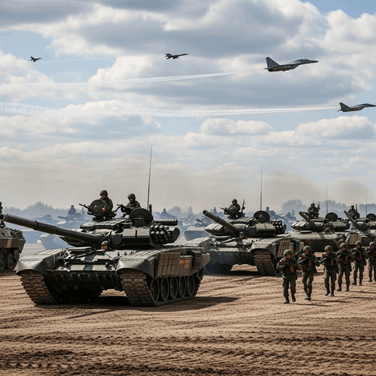 Illustration for: Russia and Belarus Conduct 'Zapad-2025' Military Drills